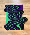 Purple/Jade Glitch Rug