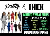 Image 3 of PRETTY & THICK  4  PIECE JOGGING SETS