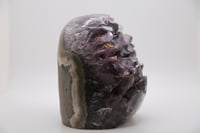 Image 2 of DARK AMETHYST in an AGATE and  BASALT Matrix 