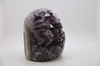 Image 3 of DARK AMETHYST in an AGATE and  BASALT Matrix 