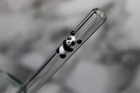 Image 3 of Panda Bear Glass Straw