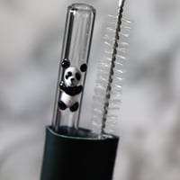 Image 2 of Panda Bear Glass Straw