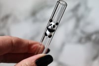 Image 1 of Panda Bear Glass Straw