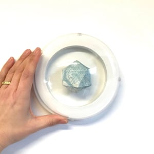 Image of Small Platonic Solid - Icosahedron in pale blue