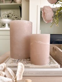 Image 3 of Rustic Pillar Candles ( 3 Colours )