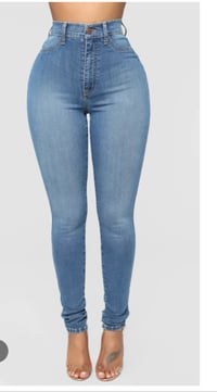 Image 2 of High Waisted Skinny Jeans