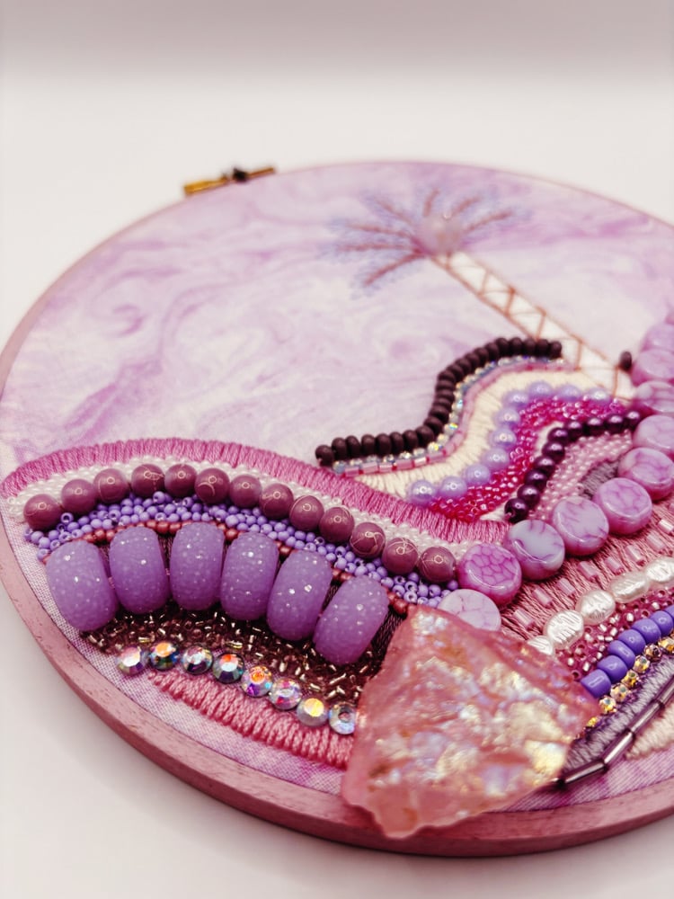 Image of Sunrise Violet Landscape Hoop