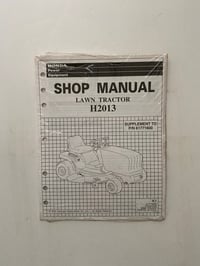 Sealed! Honda H2013 Lawn Tractor Shop Manual