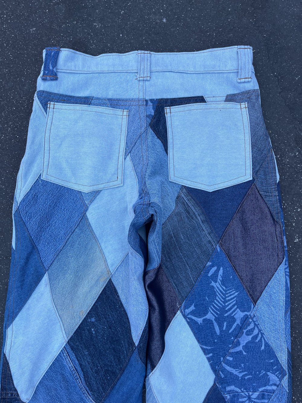 Image of Denim diamond pants