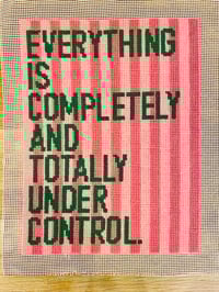 Image 2 of Under control needlepoint kit 