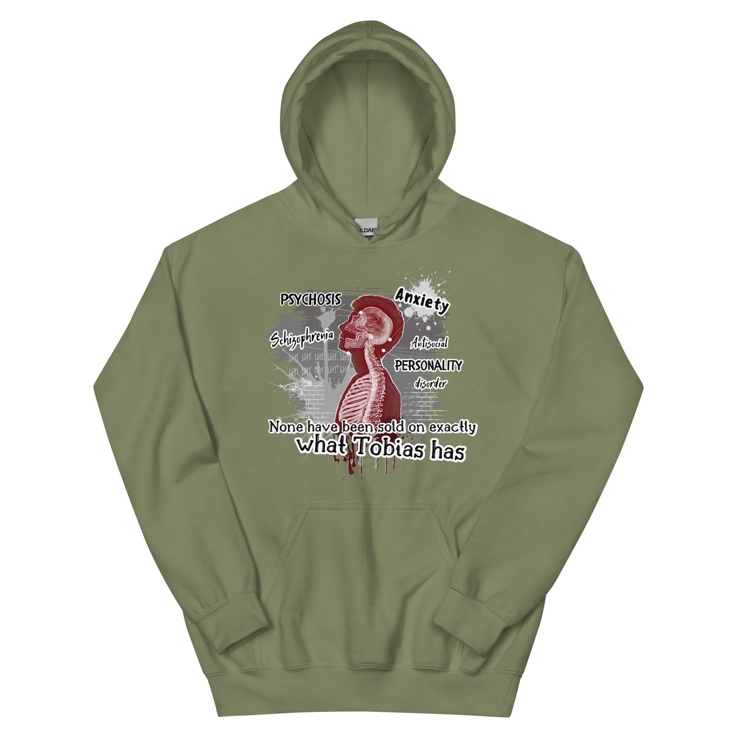 Image of Officially licensed Leigh Rivers Psychotic obsession Tobias Unisex Hoodie