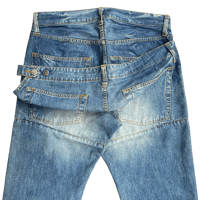 Image 3 of Cabane de Zucca "Double Waist Bucket" Denim - 32