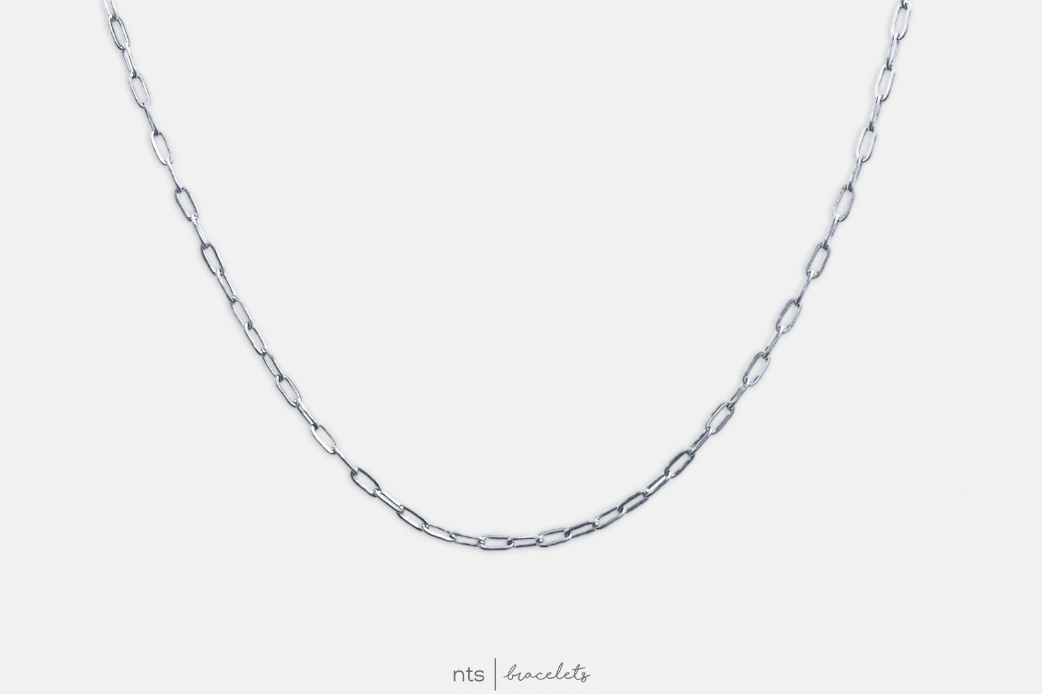 Image of SMALL PAPER CLIP CHAIN (Silver)