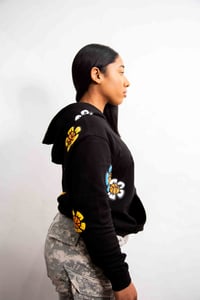 Image 2 of "Give me my flowers" WMNS Pull Over Hoodie