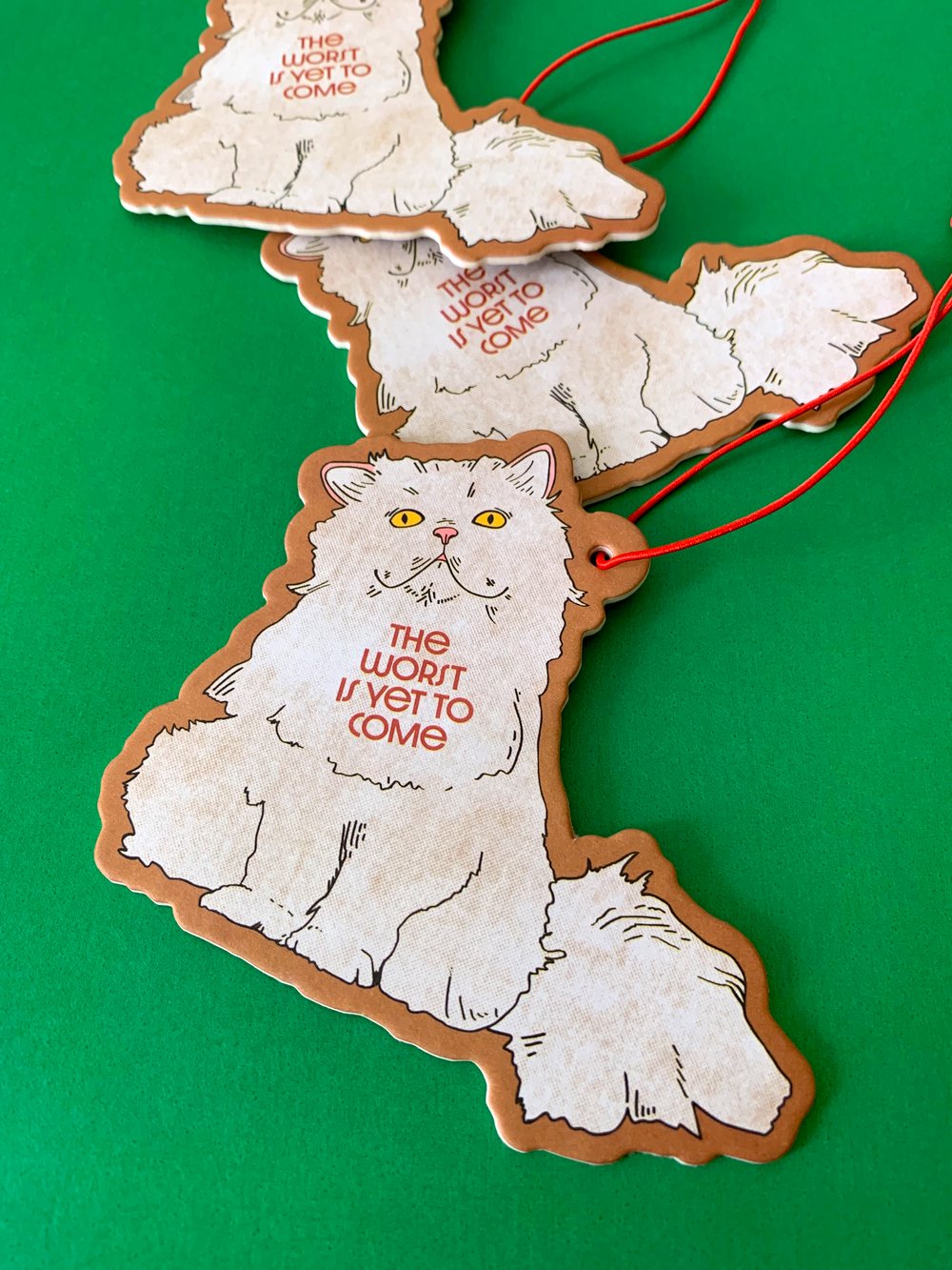 The Worst is yet to Come-Fluffy Cat Air Freshener- Lavender