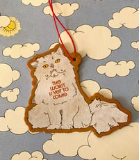 Image 2 of The Worst is yet to Come-Fluffy Cat Air Freshener- Lavender