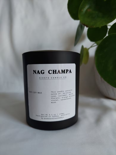 Nag Champa Soy Wax Candle