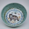 Cat Frolic Porcelain Bowl