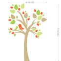 Tree with Bird Nest Fabric Decal - Removable and Reusable