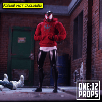 Image 4 of Custom Hoodie for ML and Mafex Miles Morales Spider-Man