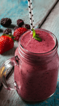Placenta Smoothie Preparation