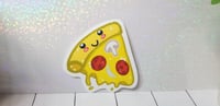 Image 3 of Cute Kawaii Melty Cheese Pizza Slice Sticker