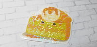 Image 5 of Caramel Cute Kawaii Ice Cream Scoop Pie Slice Sticker