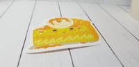 Image 4 of Caramel Cute Kawaii Ice Cream Scoop Pie Slice Sticker