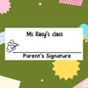 Custom Parent's Signature Stamp