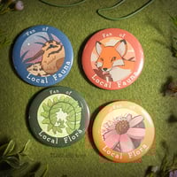 Image 1 of Virginia "Local Flora + Fauna" 2.25" Buttons