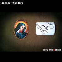 Image 2 of Johnny Thunders decal Our Lady of Sorrows Gibson Les Paul Junior TV + Autograph stickers FREE GIFT