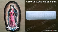 Image 2 of Billie Joe sticker The Virgin Mary Gibson Les Paul Junior decal + logo Green Day FREE GIFT! 