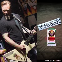 Image 1 of James Hetfield More beer stickers Jagermeister decal Gibson Explorer