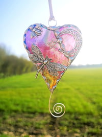 Image 3 of Purple Dragonfly Heart