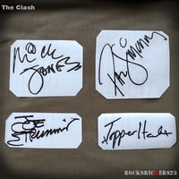 Image 4 of The Clash autographs stickers Joe Strummer, Paul Simonon, Mick Jones Topper Headon vinyl decal