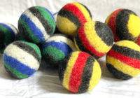 Image 2 of Pride 🖤💛❤️ Felt Balls