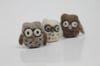 Teeny owls, needle felting kit