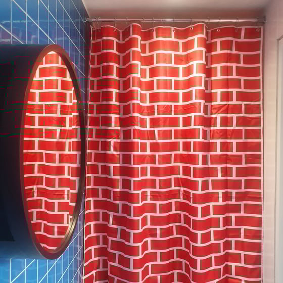 Image of Brick Shower Curtain
