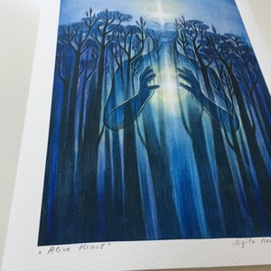 Image of HEART ALIVE giclee paper print