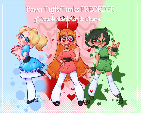 Image of Power Puffs/Punks Acrylic Charm