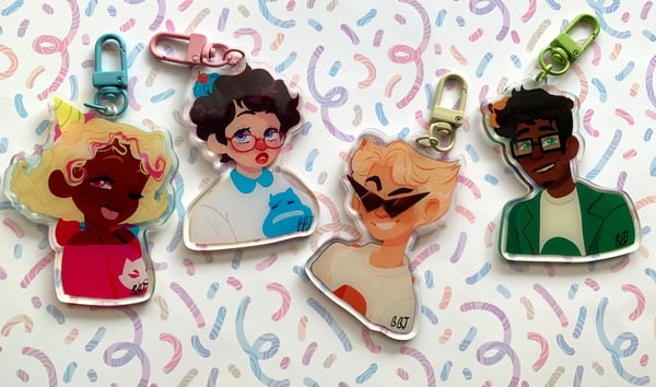 Image of Double sided Acrylic Trickster homestuck charms