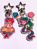 Image 1 of Homestuck Trickster Jane and Roxy Shrinky dink charms