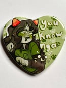 Image 3 of Homestuck leijon heart button