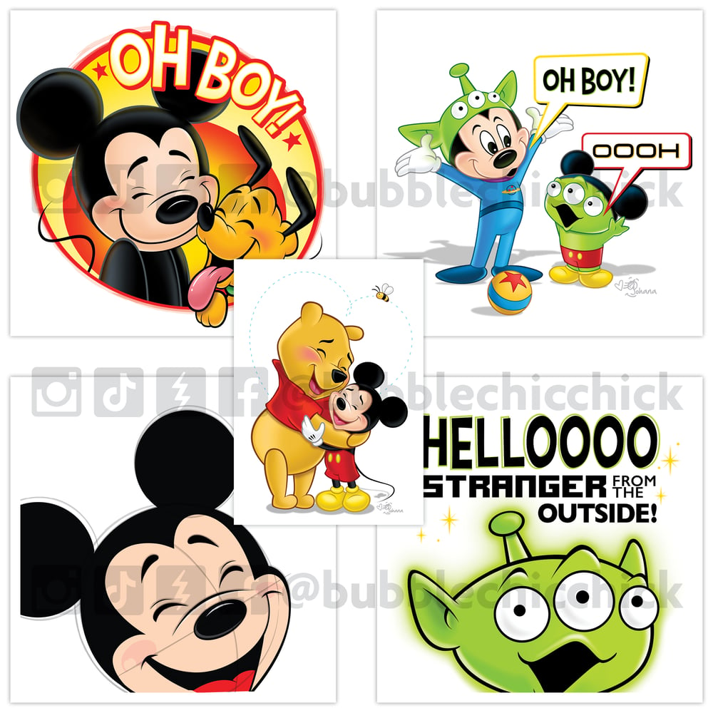 Image of Various Mickey & LGM Art Prints