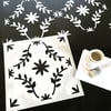 Roma Tile Stencil for Floors, Tiles and Walls - DIY Floor Project