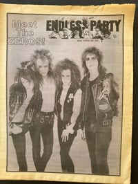 Image 1 of ENDLESS PARTY Sunset Strip zine 1988 The Zeros Keel Mad Moxie Funhouse Brunette