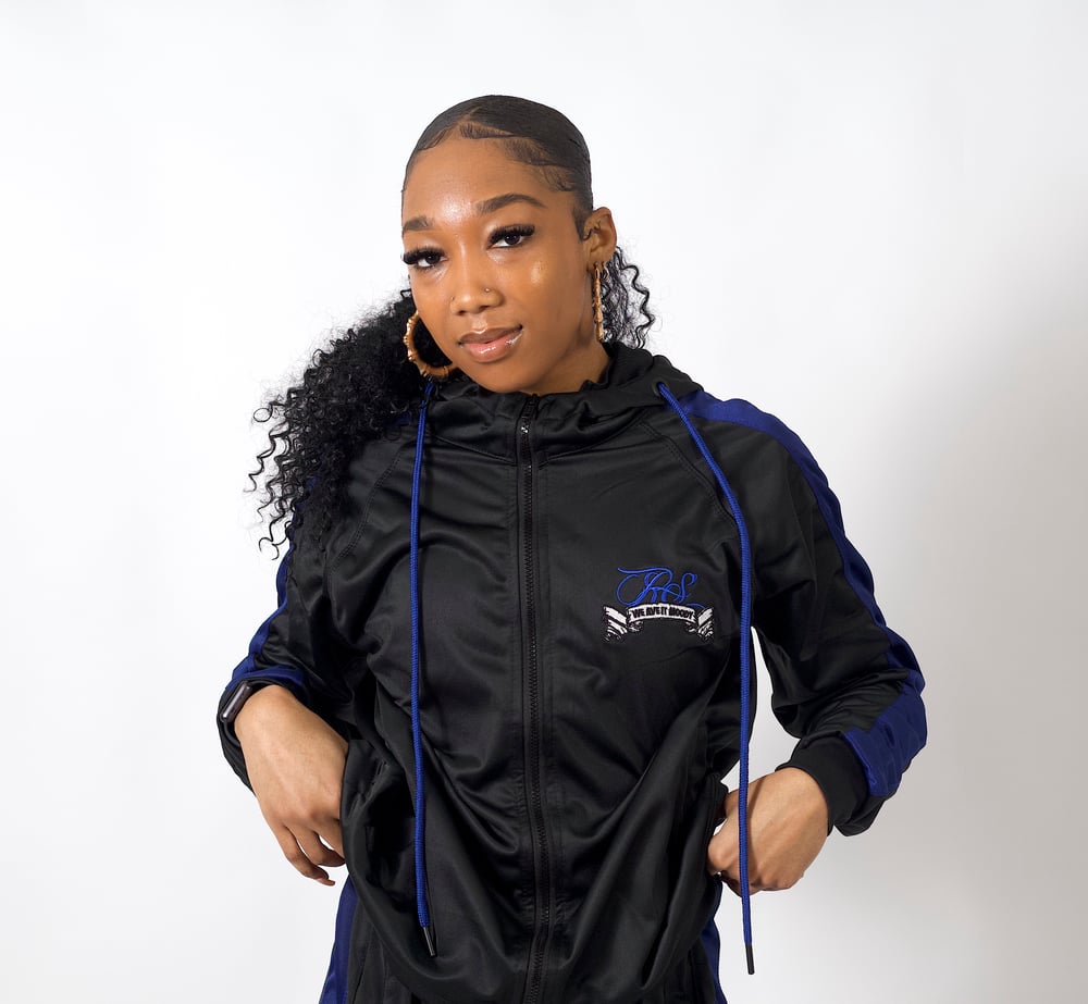 Blueberry ZipTracksuit - Black/Blue