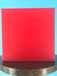 Image 2 of Burlington Recording 1/4" x 7" Heavy Duty RED Trident Metal Reel in Red Box - Round Windows