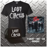 OFFICIAL - LOST CIRCUS - T-SHIRT + HAT + CD BUNDLE