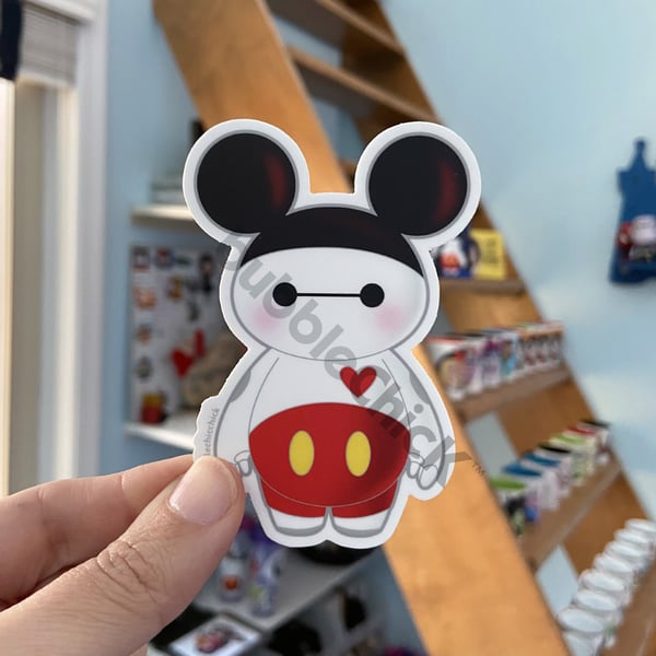 Image of Baymax Mickey Matte Sticker